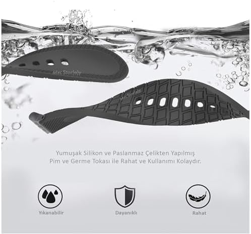 Uyumlu Silikon Kayış 38-40-41-42mm Yumuşak Terletmeyen Spor Günlük Kullanım Band