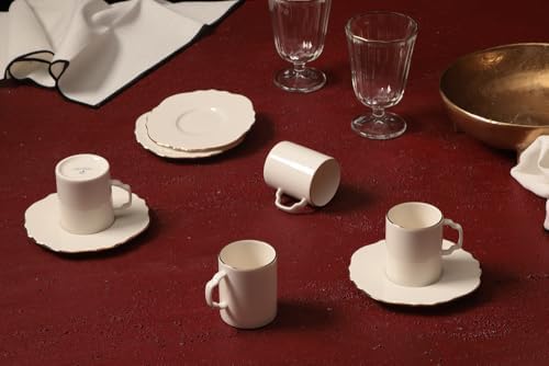 Tide Altın Yaldız 4 Kişilik Kahve Takımı 80cc