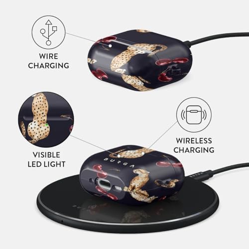 BURGA AirPods 4 ile Uyumlu Kılıf, Cougar