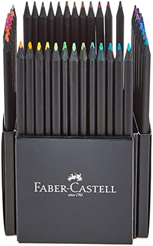 116450 - Renkli kalemler Blackwood, Edition, 50'li kutu, parlak renkler, yumuşak çizgili, siyah ahşap