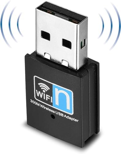 300 Mbps USB WiFi Adaptörü, Kablosuz LAN Dongle Stick, IEEE 802.11b/g/n, Windows, Mac, Linux Uyumlu Ağ Adaptörü