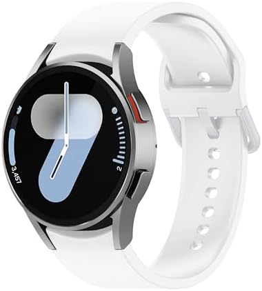 Galaxy 7/6/5/4/FE Serisi (40mm/44mm), 6/4 (47mm/43mm/42mm) ve Galaxy 5 Pro (45mm) İçin Konforlu ve Yumuşak 20mm Kavisli Silikon Kordon