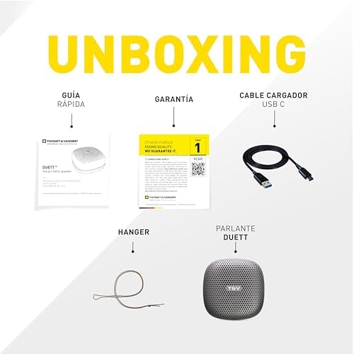 Thonet & Vander 10W RMS Taşınabilir Bluetooth Hoparlör IPX4 Su Geçirmez Sertifikalı 8 Saat Dinleme Süresi (GunMetal Renk)