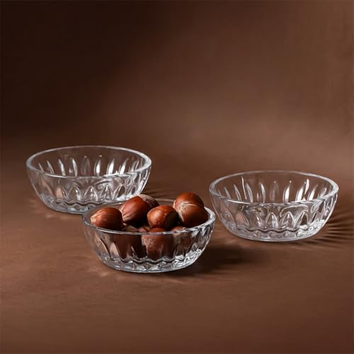 6'lı Kahve Yanı Lokumluk Sunumluk Cam Kase Seti Mini İkramlık Şekerlik, Reçellik, Sosluk Kase