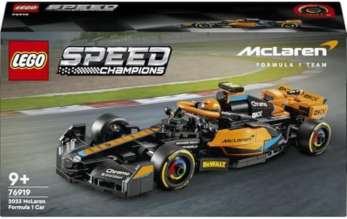 Speed Champions 2023 McLaren Formula 1 Yarış Arabası Set 76919 – 9 Yaş ve Üzeri Kız ve Erkek Çocukları için Koleksiyonluk Oyuncak Model Yapım Seti, Çocuk Doğum Günü Hediyesi Fikri (245 Parça)