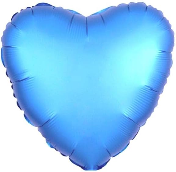 Mavi Renk Kalp Folyo Balon 24 İnç