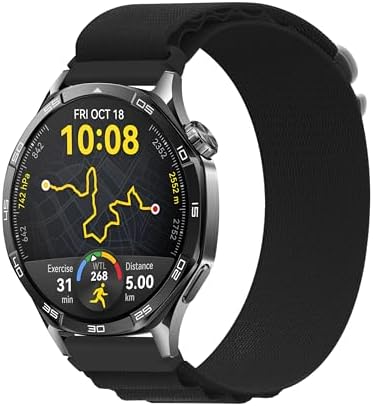 22mm ile Uyumlu Saatler için Loop 46mm Yumuşak Kumaş Kordon (GT6 Pro/GT6/GT5 Pro/GT5/GT4/ 4 Pro/GT3/GT3 Pro/GT2/GT2 Pro)