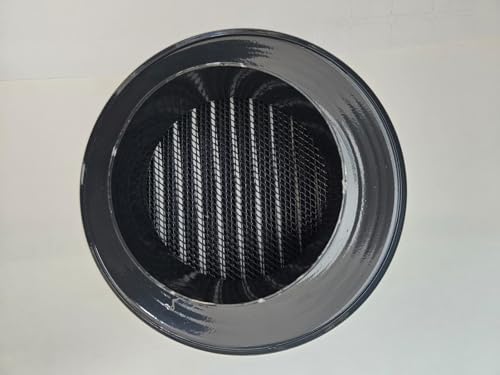 Mutfak Aspiratörü Çıkış Menfezi, Duvar Tipi (Gri, 100 mm)