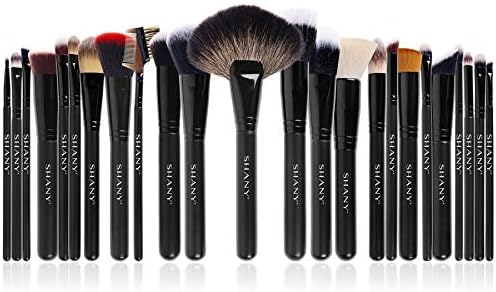 SHANY Masterpiece Pro İmza Fırça Seti - 24 parça El Yapımı Doğal/Sentetik Kıl Ahşap saplı