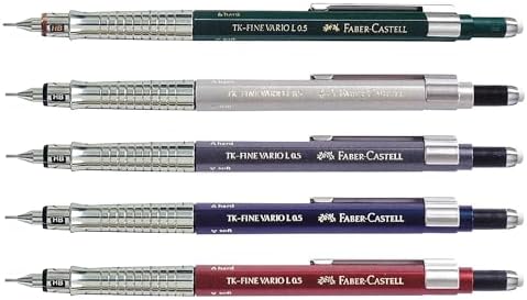 Vario Lüx Versatil Kalem, 0.5 mm Uç, Sertlik Ayarlı Metal Uç, Silgili, Ergonomik Tutuş, Yeşil