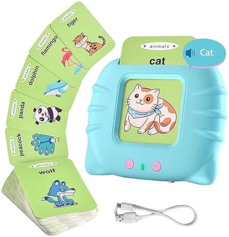 İngilizce Erken Eğitim Kartı 224 Adet Sesli Konuşan Kartlar MAVİ