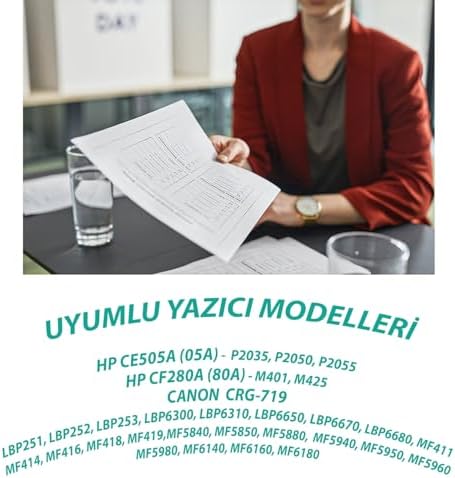 YSY CE505A P2035 P2050 P2055 2700(2.7K) Sayfa Verimli Muadil Toner (Siyah)