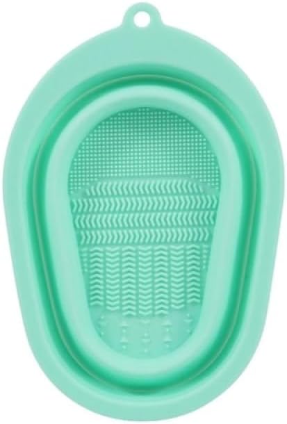 Silikon Makyaj Sünger ve Fırça Temizleyici Mat – Kompakt ve Taşınabilir Fırça Temizleme Pedi | Tüm Makyaj Süngeri ve Fırçaları İçin Uygun