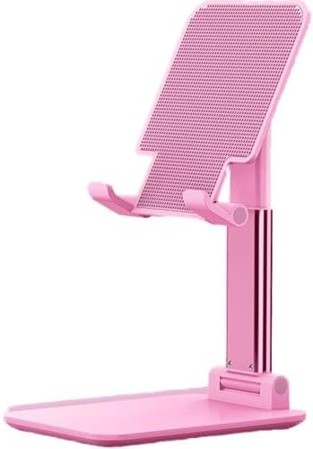 A1 Ayarlanabilir Telefon Standı, Masaüstü Portatif Telefon Tutucu Stand, Katlanabilir Telefon Tutucu Masaüstü Model (Pembe)