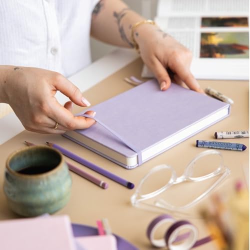 21x15 cm Sert Kapak 80 Yaprak 140 gr. Eskiz Defteri - Book - Lila