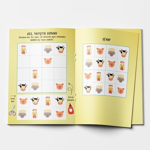 Çocuklar için SUDOKU 3'lü SET - Seviye 1-2-3 (3 Kitap)