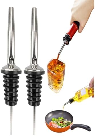 2 Adet Mutfak için Sızdırmaz Yağ Şişesi Tıpası Damlatmaz Akıtıcı Kapak Yağ Sirke Sos Şişesi İçin Uygun