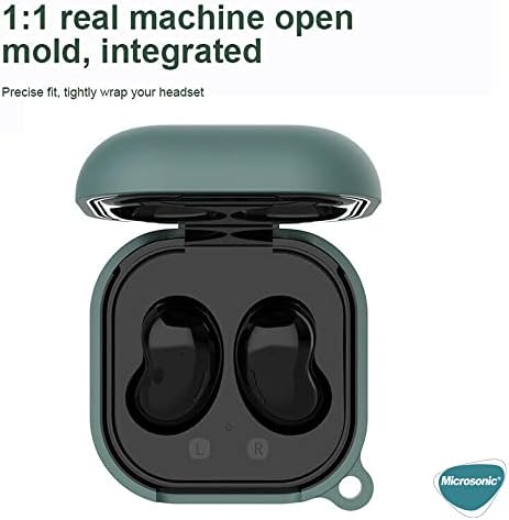 Galaxy Buds Core Kılıf Askılı Mat Silikon Siyah [Galaxy Buds Core ile Uyumlu Kılıf - Siyah]