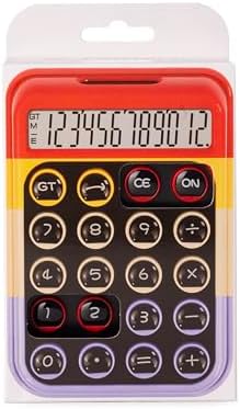TWOTECH Renkli Ve Işık Enerjili Hesap Makinesi - Bl2122 (Kırmızı)