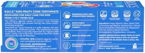 Kids 3-7 Yaş Florürsüz Diş Macunu Meyve Külahı Tadında (1 x 45 g)