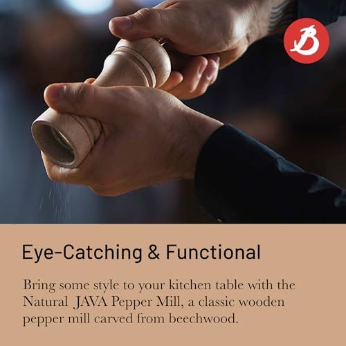 245 karabiber değirmeni, kayın, doğal/değirmeni Paslanmaz çelik 14 cm