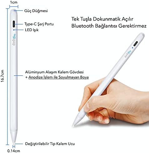 Dodobees K10 Yeni iPad iPad Pro Kapasitif Stylus Kalem Pencil Pen