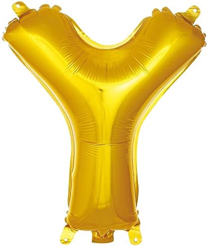 Y Harfi 16 İnç Renk Folyo Balon 36 CM (Altın)