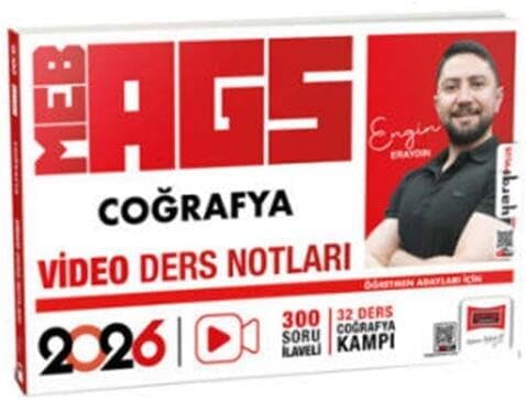2026 MEB-AGS Öğretmen Adayları İçin Coğrafya Video Ders Notlar