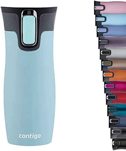 Westloop Autoseal Termos Bardak 470 mL Açık Mavi