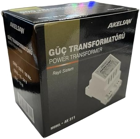 AK-311 Zil Trafosu 220V Giriş 15-24V Çıkış – 15W Ray Tipi Trafo | Kapı Zili ve Otomatikleri İçin Güç Kaynağı