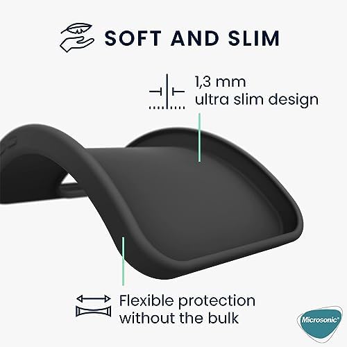 Silicone 13 Pro Plus 5G için Kılıf Siyah [ 13 Pro Plus 5G ile Uyumlu Kılıf - Siyah]