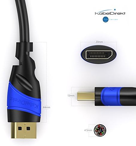 – 8K DisplayPort Kablo – 2m – DP Kablosu, Almanya’da geliştirilmiştir – 0,5-10m arasında mevcuttur (PC/Laptop için Display Port Monitör Kablosu, 8K/4K@60Hz, 144Hz, Dolby Audio, siyah)