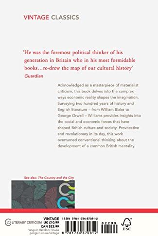 Culture and Society: 1780–1950