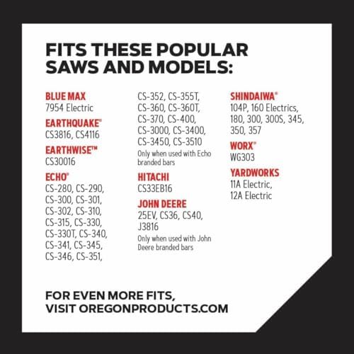 Oregon S57 AdvanceCut 16 inç Kılavuz Çubuğu için Yedek Motorlu Testere Zinciri, 57 Tahrik Bağlantısı, Adım: 3/8 inç Düşük Profil, Düşük Titreşim, 127 cm Ölçü