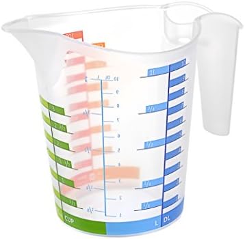 Kullan At Market Plastik Ölçü Kabı 1000ml 123x100x126 mm 1 Adet