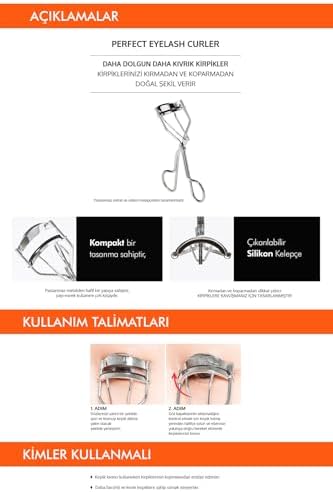 Kirpiklere Zarar Vermeden Şekil Veren Kirpik Kıvırıcı Perfect Eyelash Curler