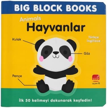 Big Block Books - Hayvanlar (Türkçe - İngilizce)