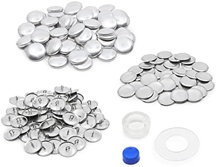 Kapak Düğmesi Kiti Boyut 36 Şablon, Aletler ve Düğmeler Bağlantı Elemanları İçerir, 7/8", 60ct, Yok