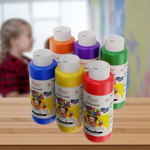 Ara Renkler Parmak Boyası 6'lı Set 6x120ml