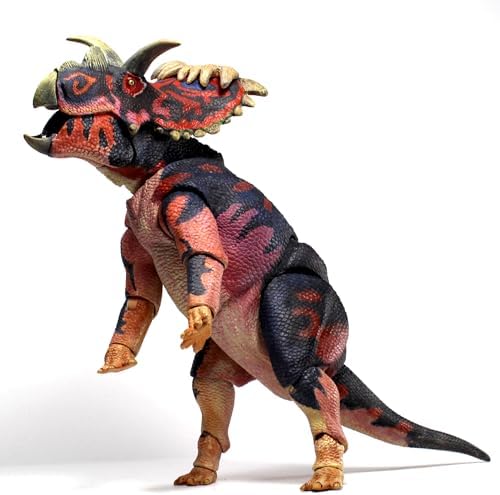 Beast Studio Mesozoik Canavarları: Ceratopsian Serisi Kosmoceratops 1:18 Ölçekli Aksiyon Figürü, Çok Renkli