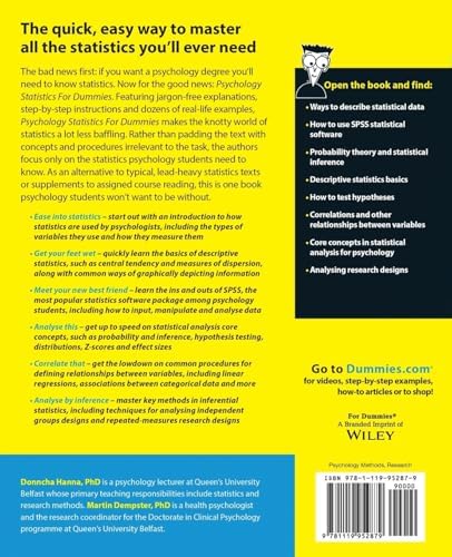 Psychology Statistics For Dummies