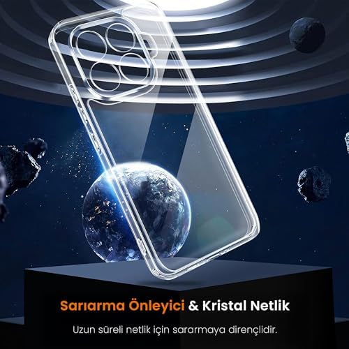 - 15T Pro Uyumlu Şeffaf Silikon Kılıf | Kamera Korumalı, Darbeye Dayanıklı, Yükseltilmiş Kenarlı Yumuşak TPU Kapak