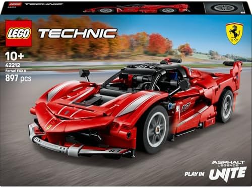 Ferrari FXX K 42212 – 10 Yaş ve Üzeri Çocuklar için STEM'e İlgi Uyandıran Model Araba Oyuncak Yapım Seti, Spor Araba Tutkunları İçin Yaratıcı Hediye Fikri ve Eğitici Oyun (897 Parça)