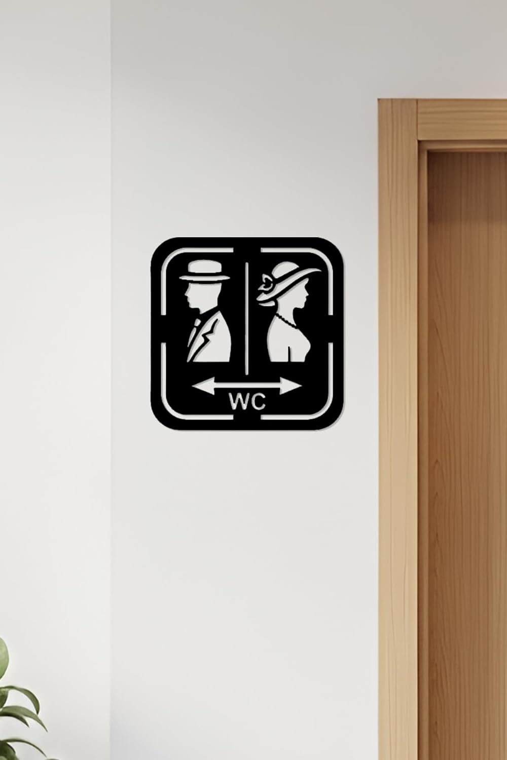 WC Tabelası, Tuvalet Levhası, Kadın Erkek Tabela OS55