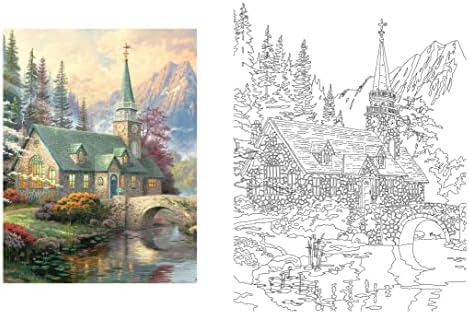 Posh Adult Coloring Book: Thomas Kinkade Designs for Inspiration & Relaxation: 14