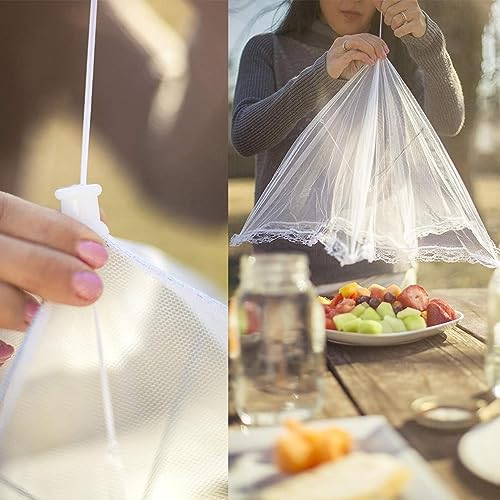 Gıda Koruma Şemsiyesi Yiyecek Yemek Sinek Koruyucu Tül Aparat