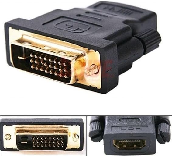 1350 Hdmi DİŞİ DVİ (24+1) ERKEK ÇEVİRİCİ DÖNÜŞTÜRÜCÜ ADAPTOR TV LCD MONİTÖR KASA PC LAPTOP
