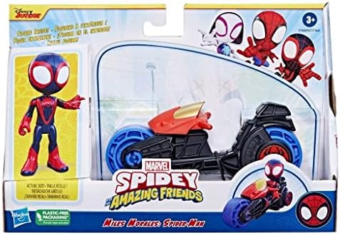 Spidey and His Amazing Miles Morales: Spider-Man Motosikletli Aksiyon Figürü