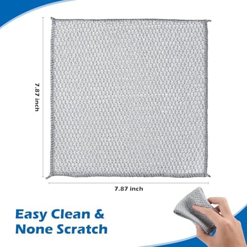 - 5 Adet Bulaşık Bezi, Çizilmez Ovma Teli, Bulaşık Ovma Bezi, Bulaşık Yıkama Bezleri 5'li Paket