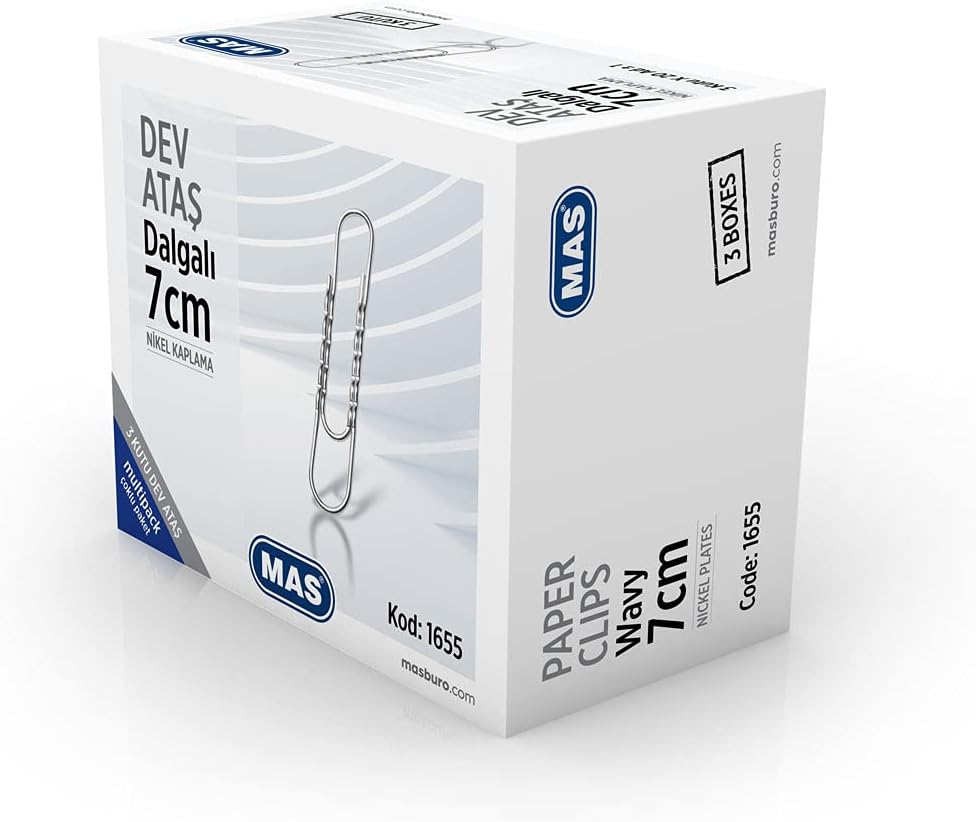 Multipack Dev Ataş Dalgalı Tip Boy 7 Santimetre 3 Paket